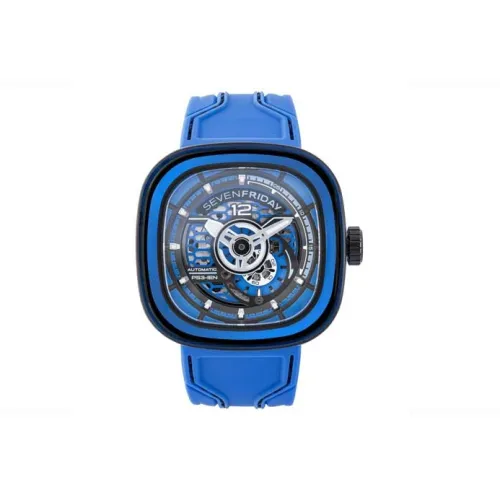 SEVENFRIDAY Автоматический Механический Механизм Мужские Часы 47,6мм*47мм*14,5мм Синий