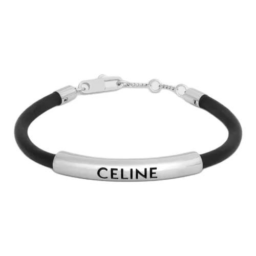 CELINE Браслеты из латани Мужской Черный
