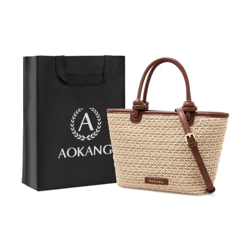 AOKANG Ткань Сумка Мини Женская Какао-Коричневый Классический Черный