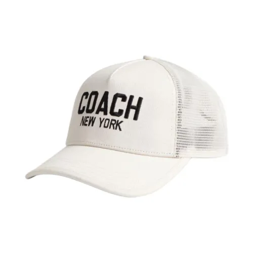 COACH Хлопок Кепки Женские Белые