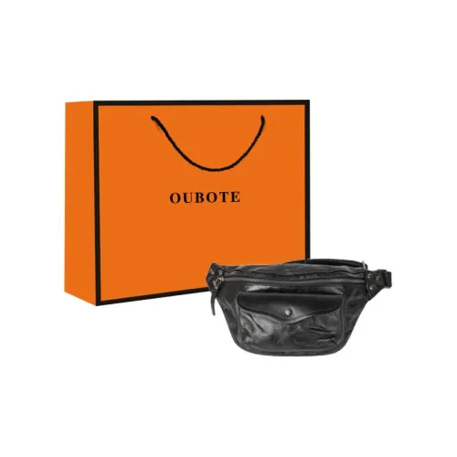 OUBOTE Растительное дубление верх крупнозернистая текстура коровья кожа сумка через плечо мужская