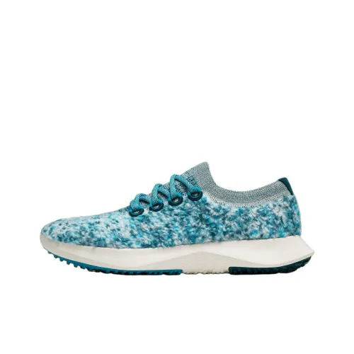 Allbirds Wool Dasher Амортизация Низкий Топ Беговые кроссовки Женские Синий Tie Dye