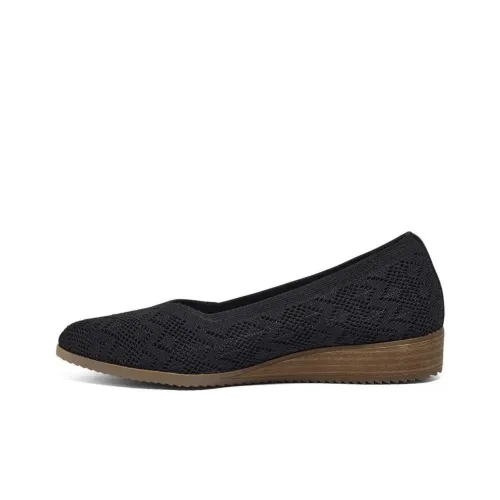 Skechers Женские повседневные туфли, черные, женские