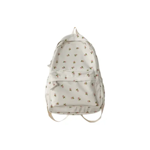 MOK Nylon Backpack Unisex Small Flower Floral Tulip