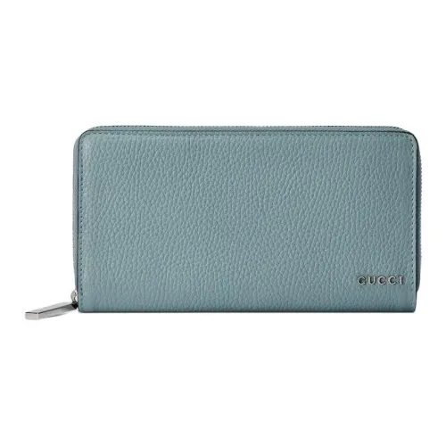 GUCCI Кожа Длинный кошелек Мужской Светло-зеленый
