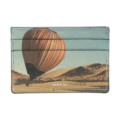 Paul Smith Men's Calfskin Cardholder Black Multicolor