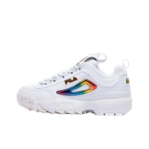 FILA Disruptor 2 Амортизация Износостойкий Низкий Топ Кроссовки с Толстой Подошвой Женские Белые