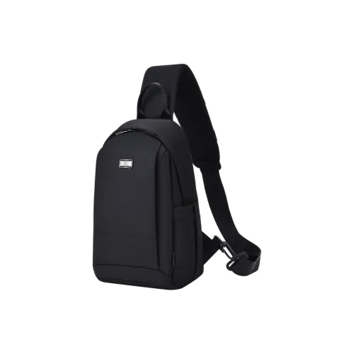 SEPTWOLVES Ткань Sling Сумка Сумка через плечо Стандартная Мужская Черная