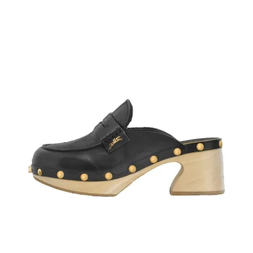 LONGCHAMP Домашние тапочки 6 см Женские Черный