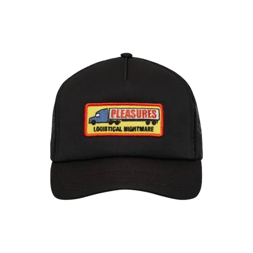 PLEASURES Нейлоновые кепки унисекс черные