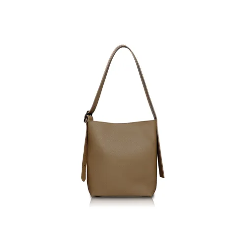 Unitude Корова Кожа Ведрообразная Сумка Сумка Сумка через плечо Стандартная Женская Коричневая