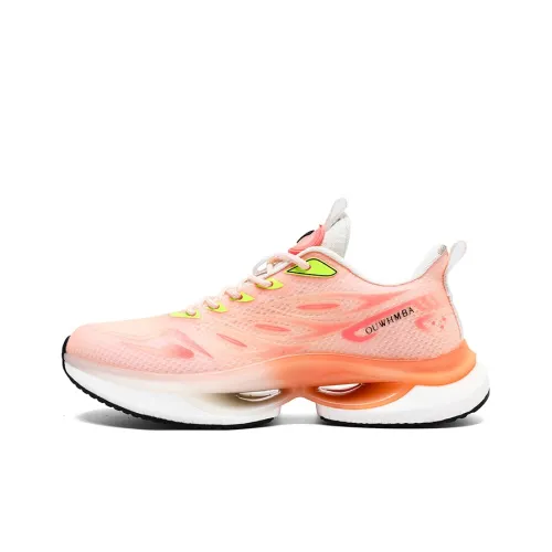 OUWENHEIMANBA Беговые кроссовки Low Top Розовые Белые Унисекс