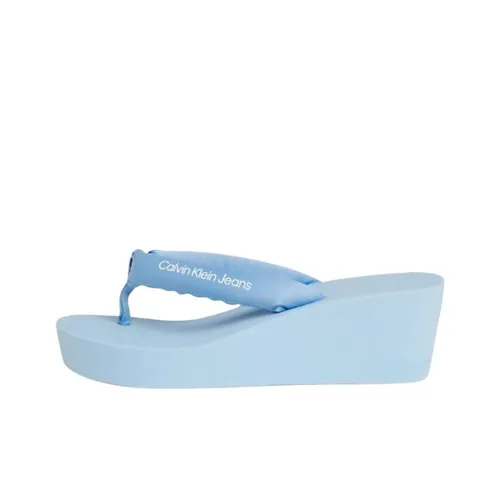 CKJ CALVIN KLEIN JEANS Шлепанцы 6 см Женские Nightfall Синий