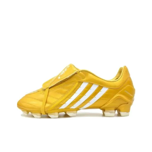 Adidas Predator Powerswerve FG Твердый Грунт Амортизация Износостойкие Футбольные Бутсы Унисекс Золотой