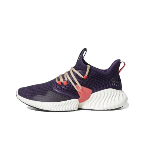 Adidas Alphabounce Instinct Slip-Resistant Breathable Low-Top Беговые кроссовки Унисекс Фиолетовый
