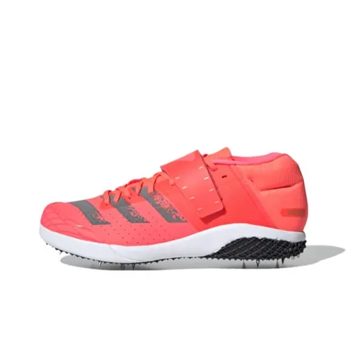 Adidas Adizero Javelin Slip-Resistant Низкие Кроссовки для Бега Унисекс Розовые Белые Черные