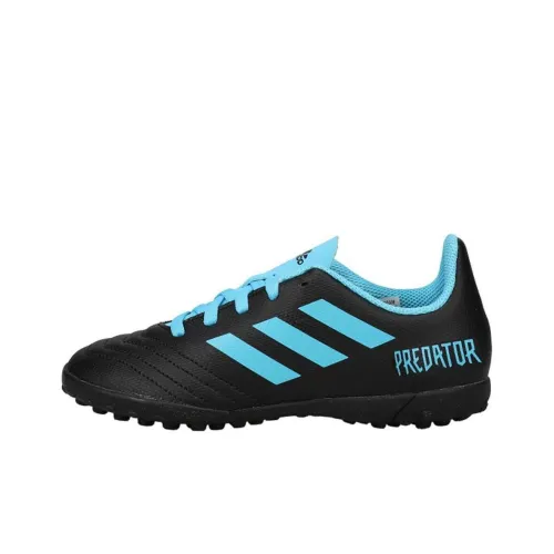 Adidas Predator 19,4 TF Шипы Твердый грунт Искусственный Шипы Амортизаторы Slip-resistant Футбольные бутсы Мужские Черные