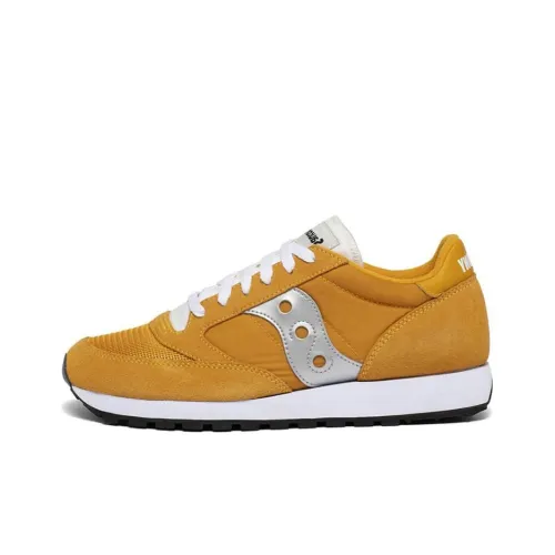 Saucony Jazz Original Slip Resistant Abrasion Resistant Дышащий Низкий Топ Беговые кроссовки Мужской Желтый Стандарт M