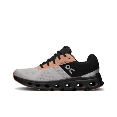 On Cloudrunner Амортизация Противоскользящий Устойчивый к износу Водонепроницаемый Низкий Топ Беговые кроссовки Женские Черный