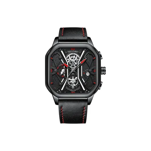 SAULPARD Кварцевый Movement Унисекс Часы 53мм*42,5мм*12мм Черные