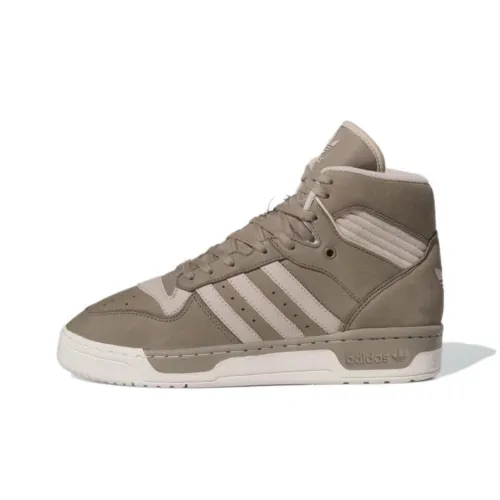 Adidas Originals Rivalry High Slip-Resistant Shock Absorbers High Top Скейтборд Кроссовки Мужские Серый Зеленый