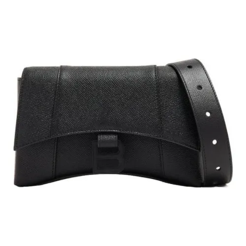 Balenciaga Downtown Телячья кожа Сумка через плечо Экстра мини Мужской Черный