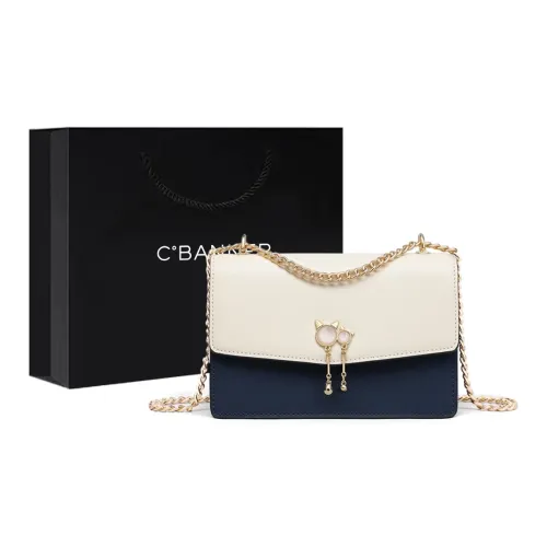 C°BANNER Коровья кожа с синтетической кожей сумка через плечо женская синий и белый