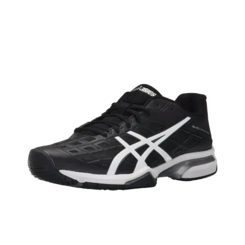 Asics Slip Resistant Abrasion Resistant Breathable Low-Top Running Shoes Men's Black White Asics Slip Resistant Аbrasion Resistant Дышащие Низкие Кроссовки для Бега Мужские Черно-Белые