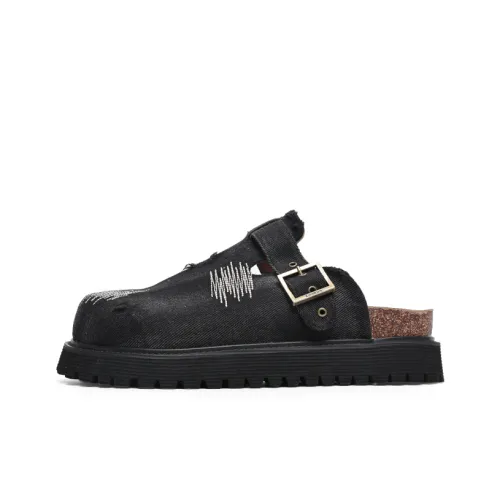 Angelmi Аbrasion Resistant Домашние тапочки Унисекс Деним черный