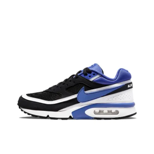 Nike Air Max BW Амортизация Износостойкий Низкий Топ Беговые кроссовки GS Черный Синий