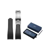 [Новый Diver Эксклюзив] Черный с серебряной складной застежкой