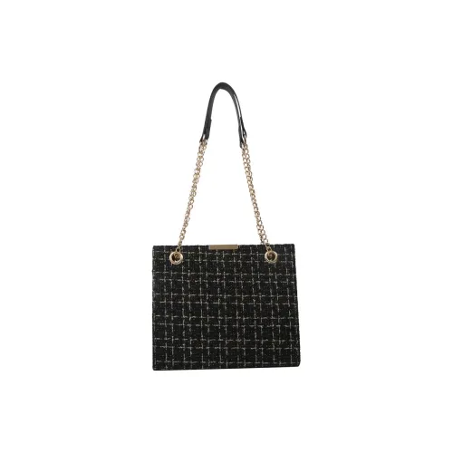 DALO Холщовая сумка через плечо сумка на плечо женская маленькая плед черный маленький плед белый клетчатый белый квадратный черный