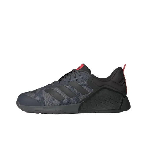 Adidas Dropset Slip Resistant Abrasion Resistant Низкие Кроссовки для тренировок Унисекс Черный Серый Красный