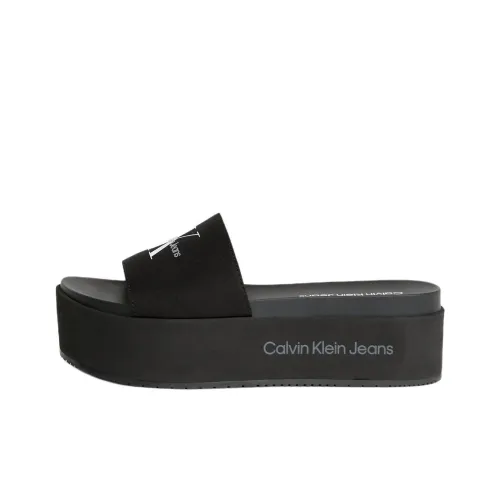 CKJ CALVIN KLEIN JEANS Слипоны 6 см Женские Черный