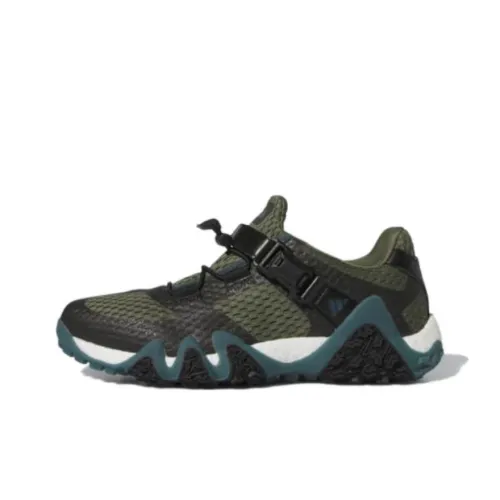 Adidas Adicross Амортизация Износостойкие Низкие Топы Обувь для гольфа Унисекс Базовый Зеленый