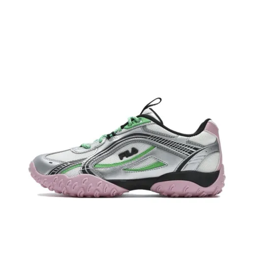 FILA Pebble Беговые кроссовки Низкий Топ Серебряный Розовый Женские