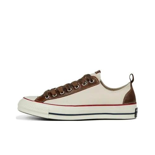 Converse 1970s Low Top Canvas Shoes Unisex White Brown