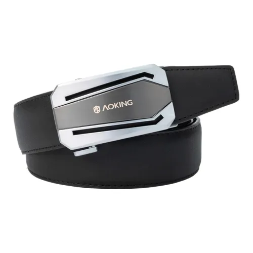 AOKING AK Классический минималистский стиль Повседневный бизнес Автоматическая застежка Коровья кожа Настоящая кожа Ремень Мужской Ширина 3,5 см
