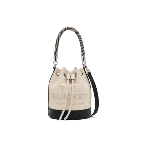 MARC JACOBS Кожа Сумка-ведро Сумка через плечо Сумка Женская Айвори Белый Черный