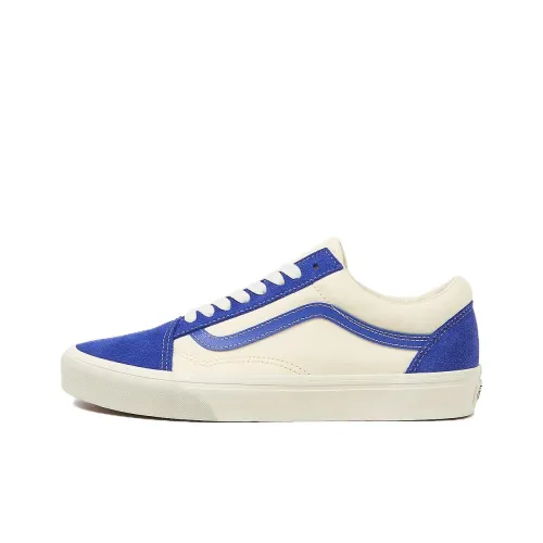 Vans Old Skool Collection Низкие Кроссовки для Скейтбординга Унисекс Бежево-Синие