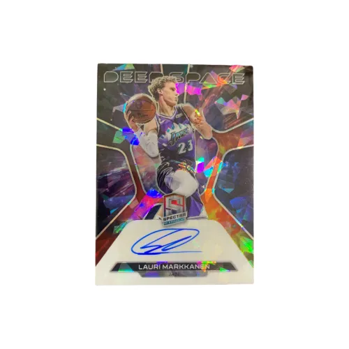 PANINI 2022 23 Lauri Markkanen Jazz Spectrum Signature Card Refraction 19 49 Star Card Коллекционная Спортивная Карты