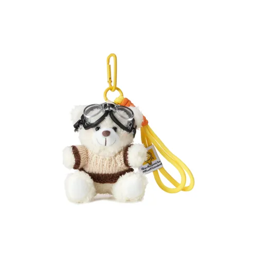 Боул Белый Пилот Медвежонок Куклы Плюшевый Брелок 11 см Высота