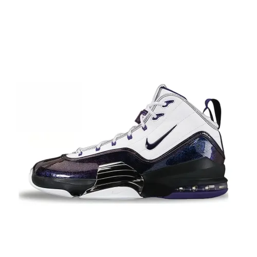 Nike Air Pippen Износостойкий и Легкий MID Баскетбольные кроссовки Унисекс Белый Фиолетовый