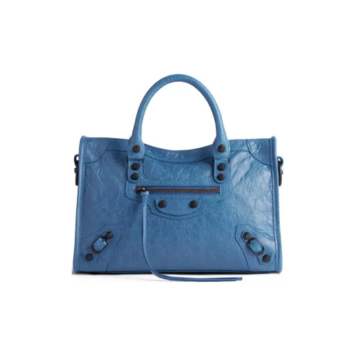 Balenciaga Lambskin Tote Bag Shopping Bag Shoulder Bag Crossbody Bag Small Women's Blue