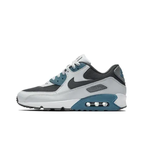 Nike Air Max 90 Low Топ Беговые кроссовки Унисекс Белый Серый