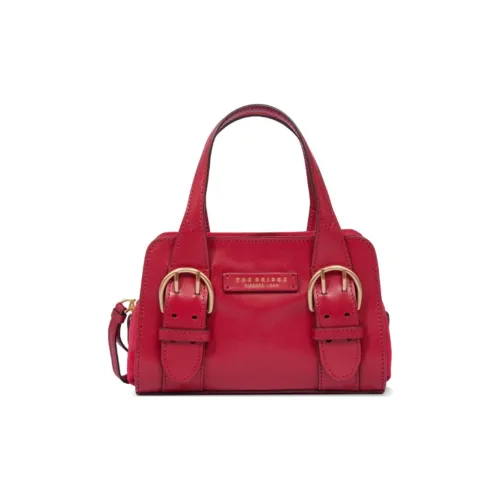 THE BRIDGE Сумка через плечо из коровьей кожи женская красная прозрачная пальто и золотая