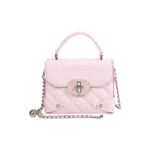 HAWA Сумка из искусственной кожи с цепочкой маленькая квадратная сумка сумка через плечо сумка обычная женская белый розовый