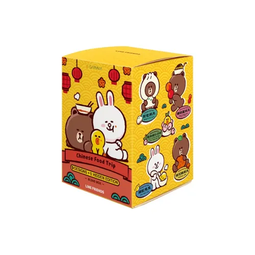 LINE FRIENDS Brown Bear Conny Rabbit Китайский стиль Набор для еды Set Collection Плюшевый украшение