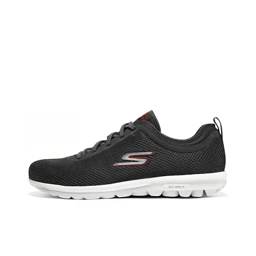 Skechers Go Walk Classic Low Топ Повседневная обувь Мужская Угольный Серый