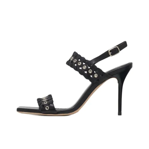 IRO Chlorite Люверс One Ремешок Сандалии 8 см Женские Черные